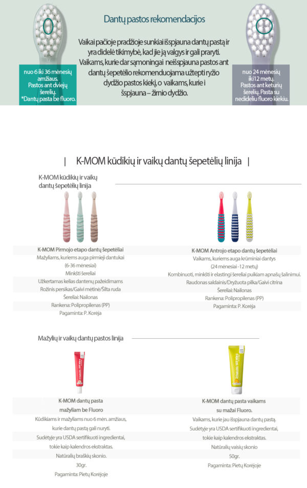 I step K-MOM Kids Toothbrush (from 12 till 36 m)