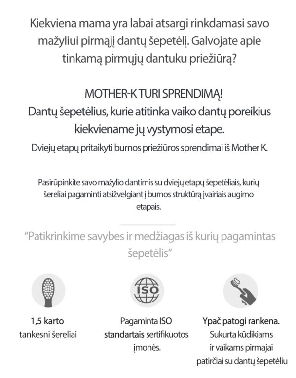 I step K-MOM Kids Toothbrush (from 12 till 36 m)