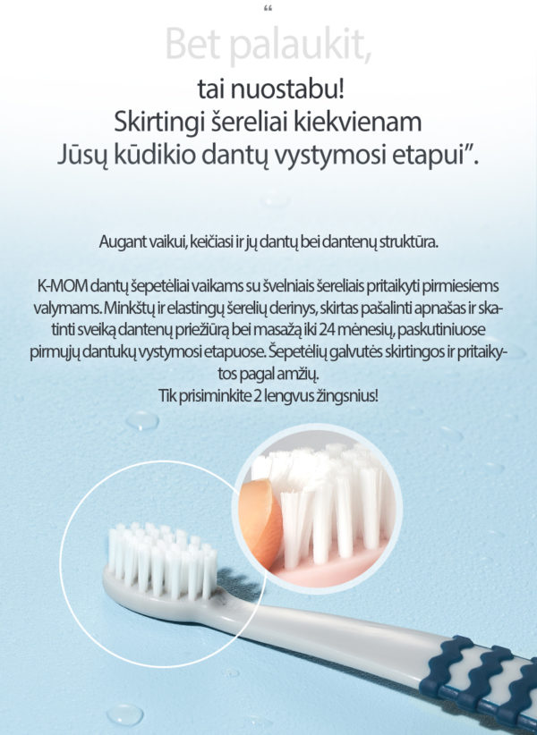 I step K-MOM Kids Toothbrush (from 12 till 36 m)