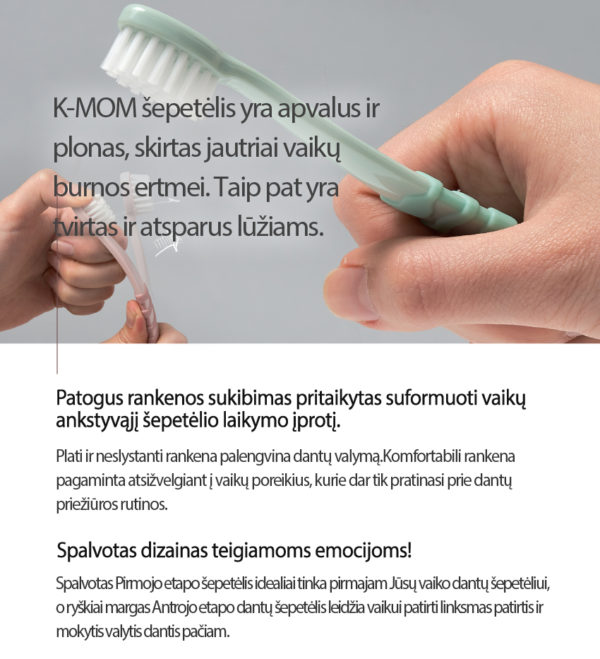 I step K-MOM Kids Toothbrush (from 12 till 36 m)