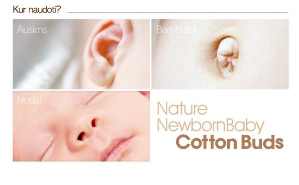 Mother-K cotton swabs with a paper stick