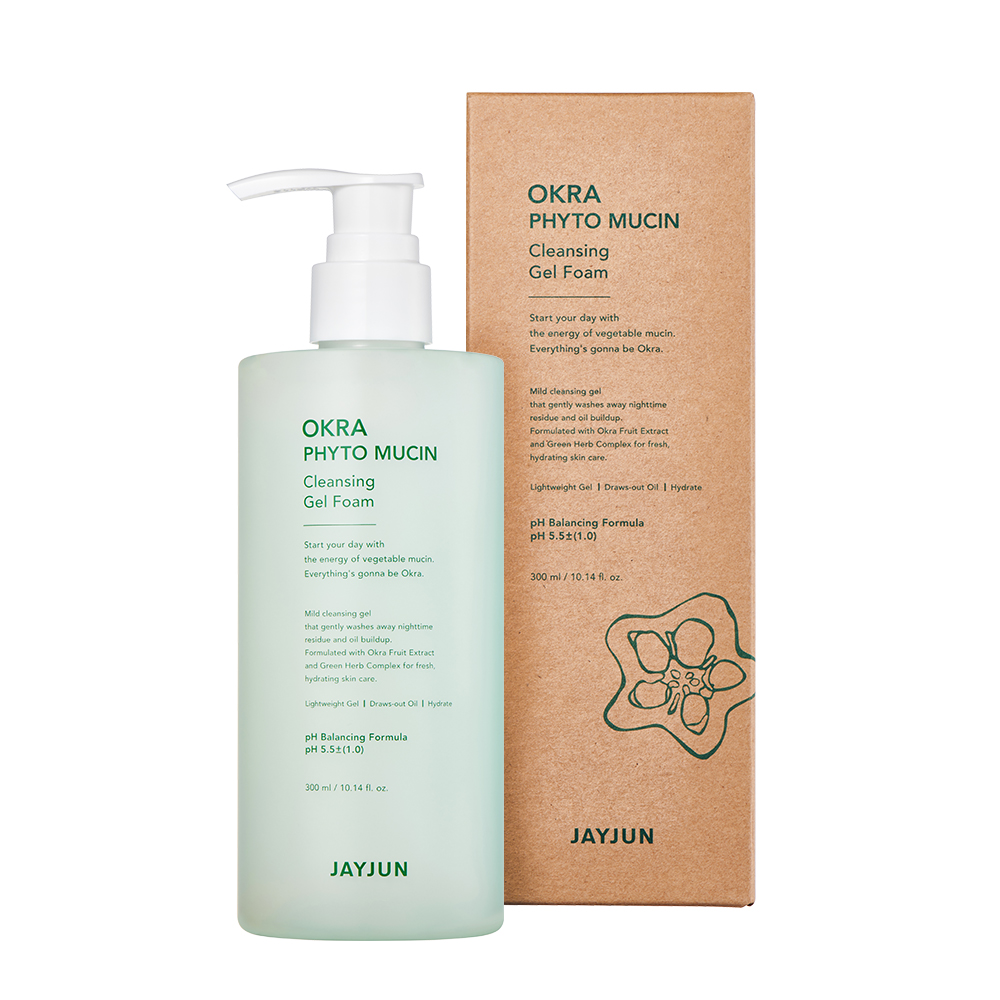 OKRA Phyto Mucin Cleansing Gel Foam, 300ml.