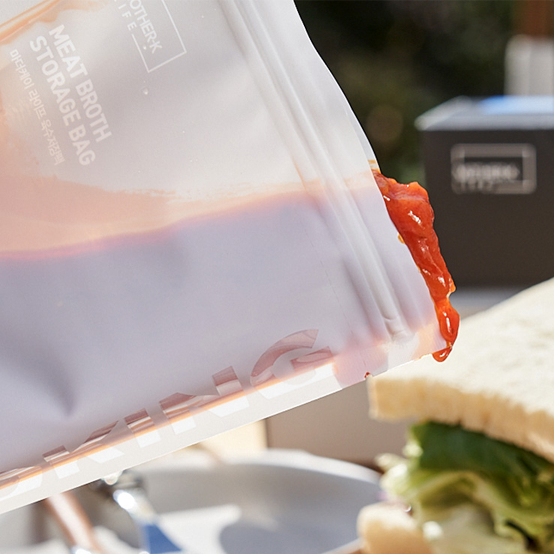  NEW! Mother-K "LIFE" Meat Broth Storage Bags (15 pcs.)