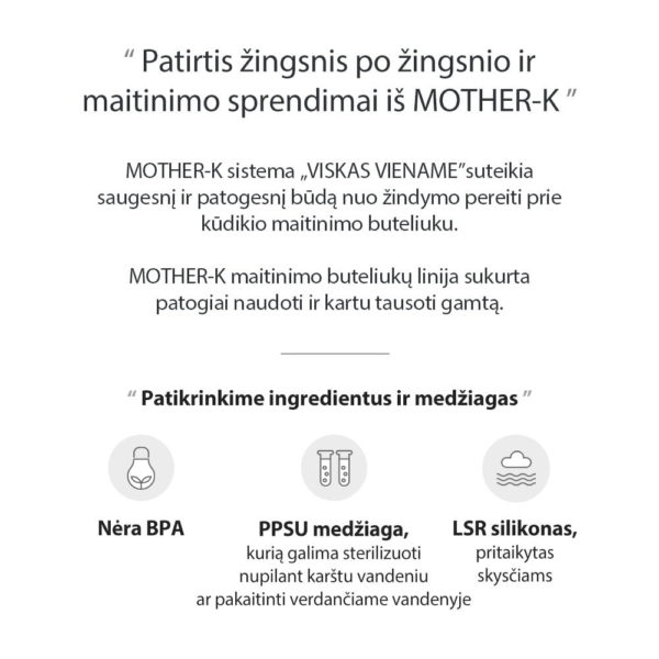Mother-K PPSU Feeding Bottle "3-6-9"