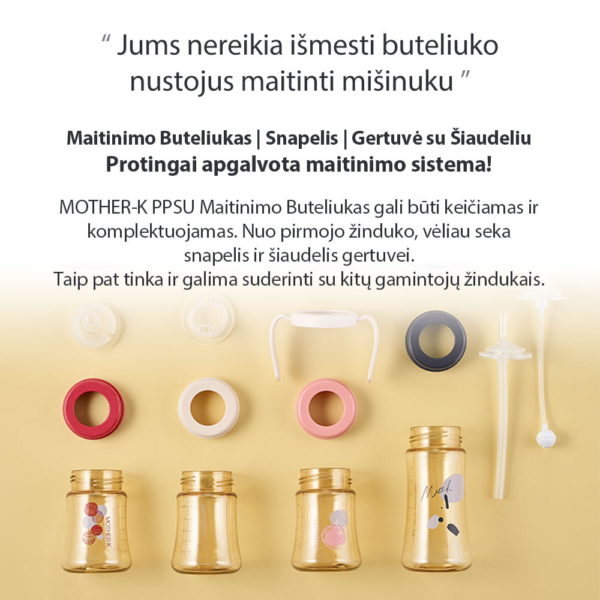 Mother-K PPSU Feeding Bottle "3-6-9"