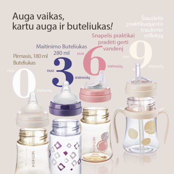 Mother-K PPSU Feeding Bottle "3-6-9"