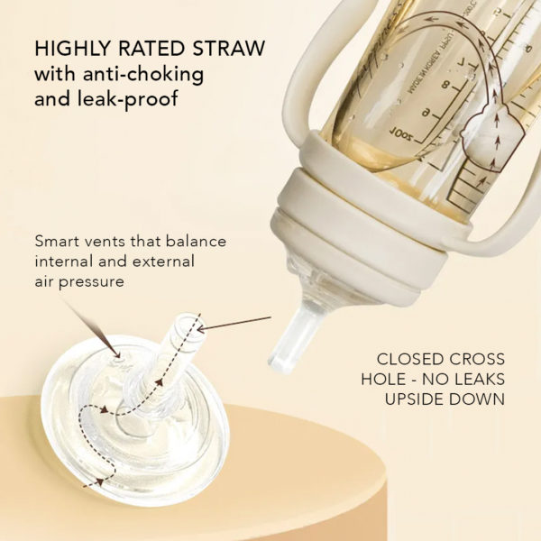 Mother-K Limited edition "Basic" Weighted Straw Bottle "Muzik Tiger"