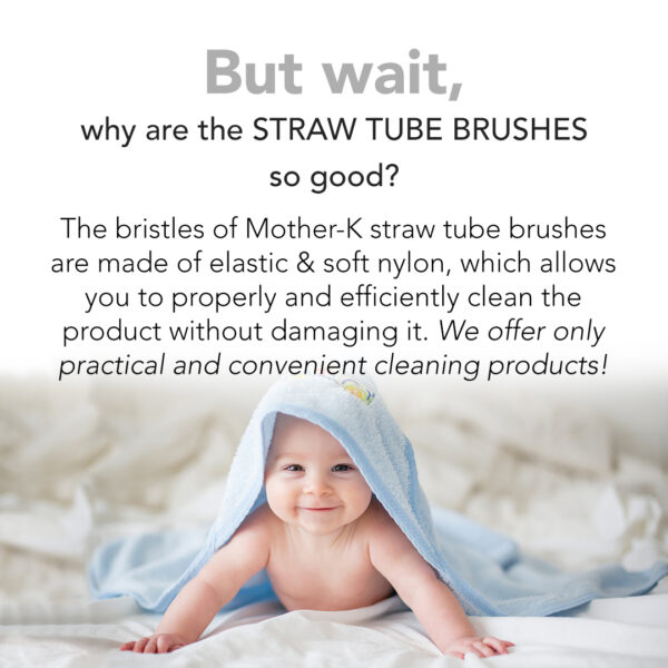 Mother-K Straw Tube Brush, 2pcs set
