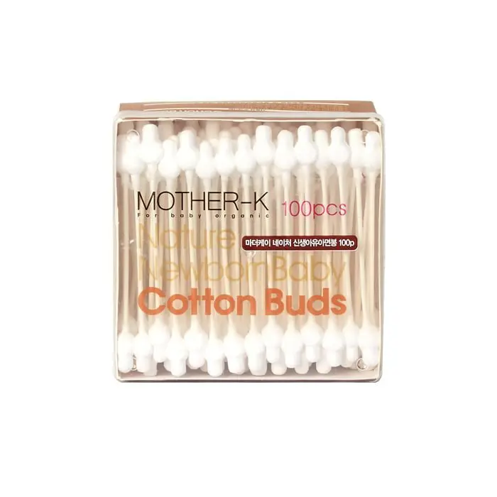 Mother-K Cotton Buds with paper stick (100 pcs)
