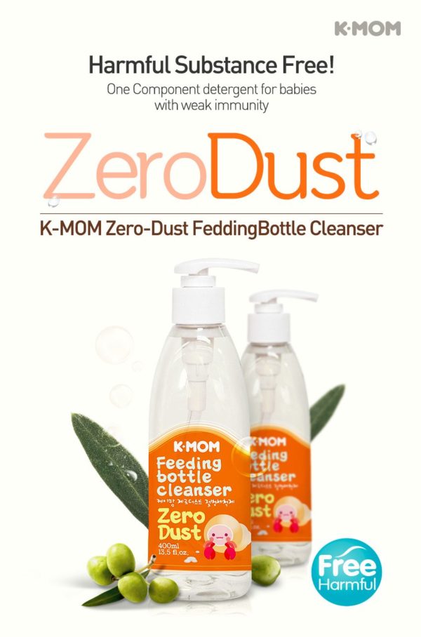 K-MOM "Zero Dust" Detergent for Baby Bottles, Fruits & Vegetables