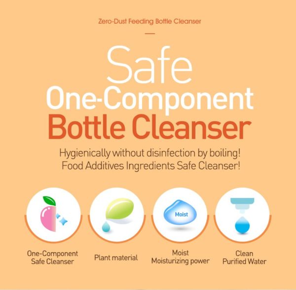 K-MOM "Zero Dust" Detergent for Baby Bottles, Fruits & Vegetables