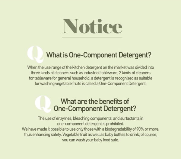 K-MOM "Zero Dust" Detergent for Baby Bottles, Fruits & Vegetables