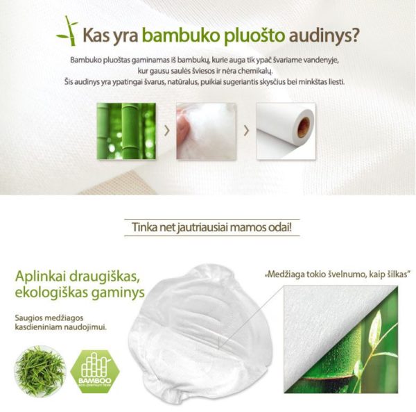 Mother-K Bamboo Premium Breast Pads, 32 pcs. (eko-friendly, disposable)