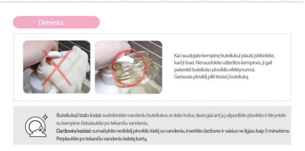 K-MOM Feding Bottle, Fruit and Vegetable detergent (foam consistency)