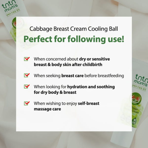 TnTn Mom's Cabbage Breast Cream with Cooling Applicator