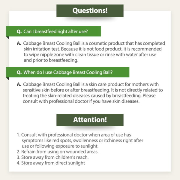 TnTn Mom's Cabbage Breast Cream with Cooling Applicator