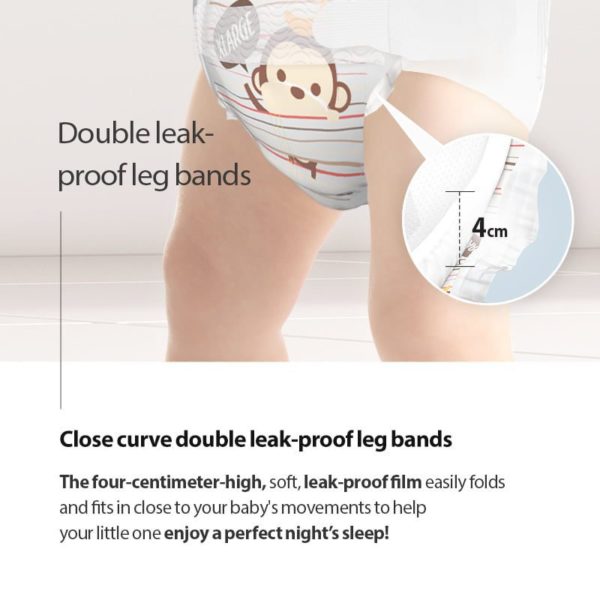 “Dual Story” diapers, size M (5-8 kg | 60 pcs.)