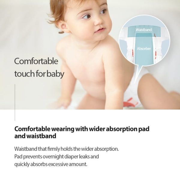 “Dual Story” diapers, size M (5-8 kg | 60 pcs.)