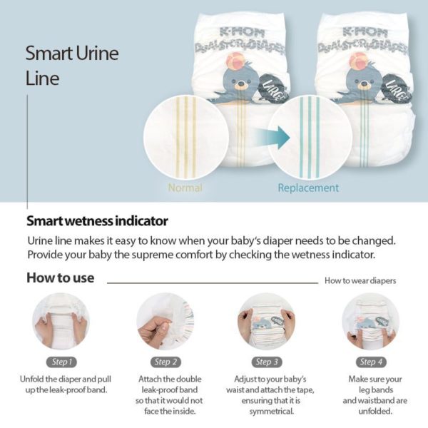 “Dual Story” diapers, size M (5-8 kg | 60 pcs.)