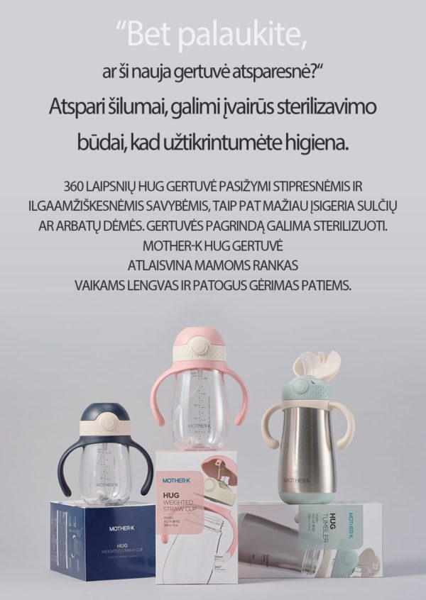 Mother-K HUG Tumbler with straw