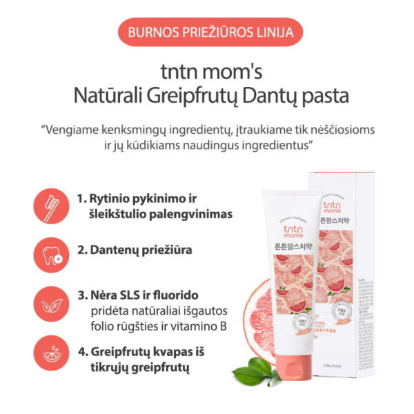 TnTn Mom's Grapefruit Toothpaste