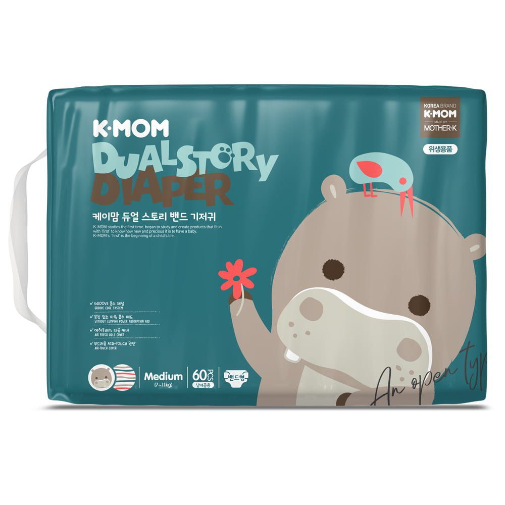 “Dual Story” diapers, size M (5-8 kg | 60 pcs.)