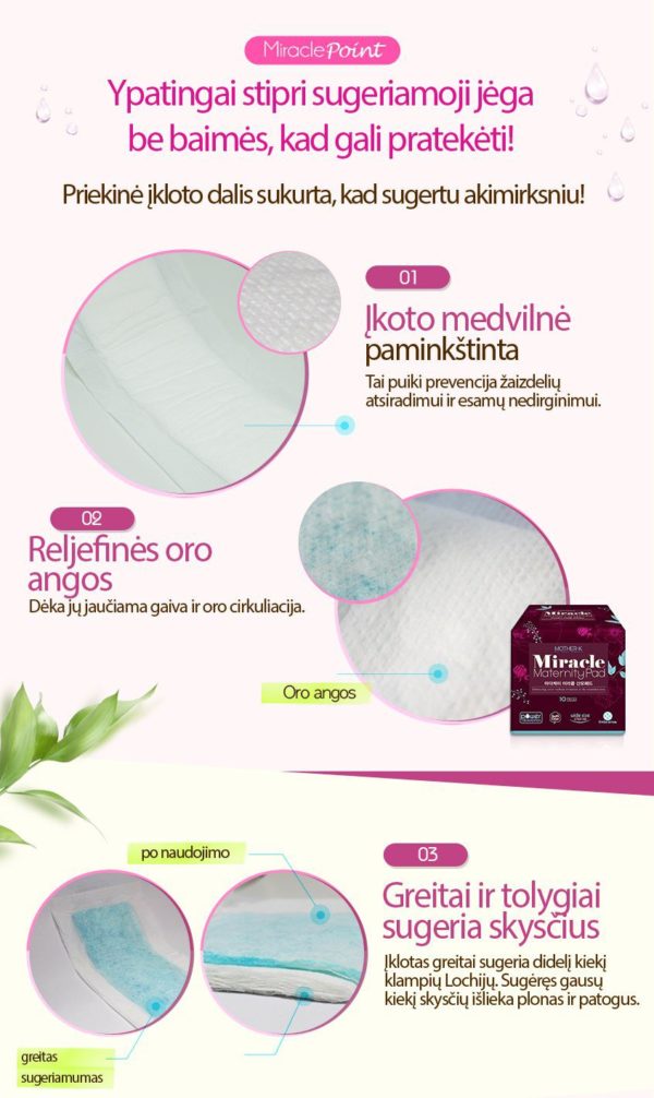 Mother-K  Maternity Pads after giving birth, 10 pcs.