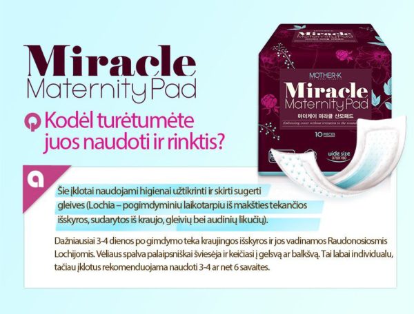  Mother-K  Maternity Pads after giving birth, 10 pcs.