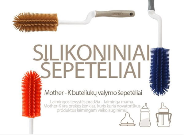 Mother-K Silicone Bottle Cleaning Brushe Set