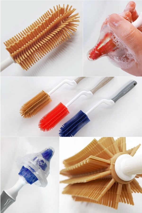 Mother-K Silicone Bottle Cleaning Brushe Set