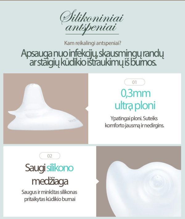 Mother-K  Especially Thin Silicone Nipple Shield (2 pcs.)