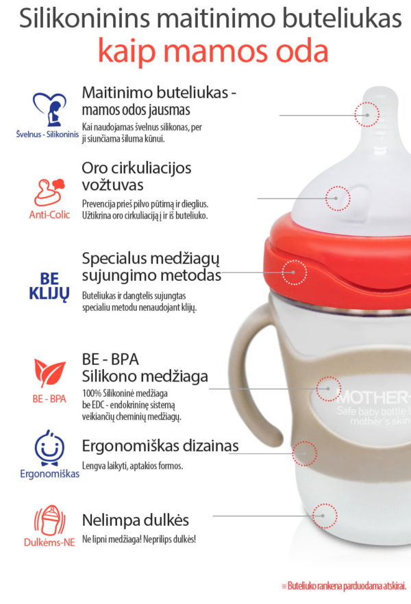 Mother-K Silicone Feeding Bottle