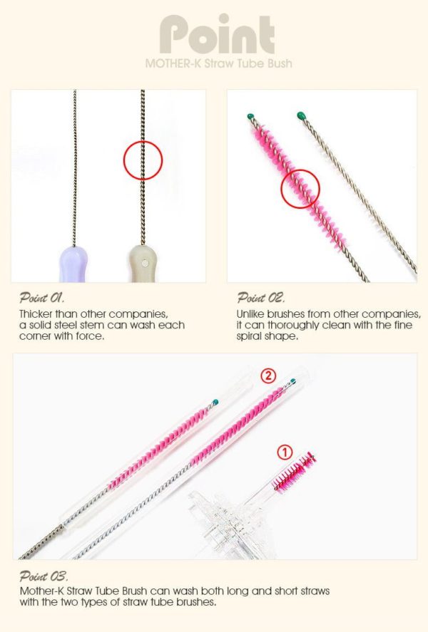 Mother-K Flask Straw Cleaning Brush
