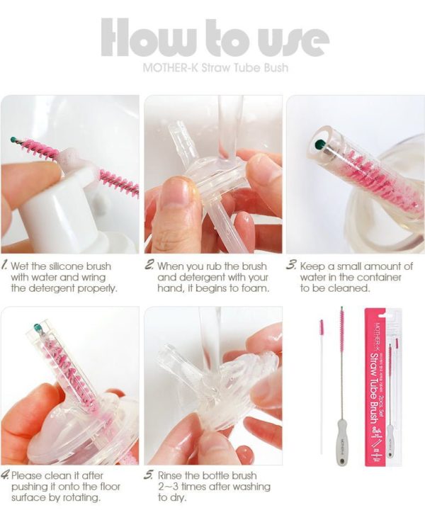 Mother-K Flask Straw Cleaning Brush