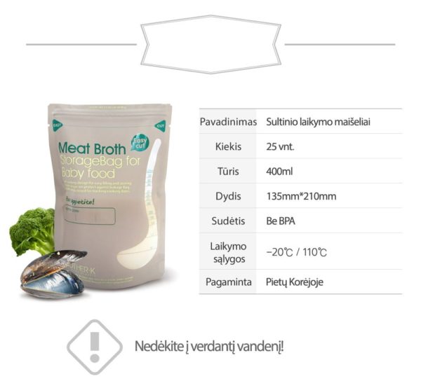  Mother-K  Storage Bags for Broth (25 pcs.)