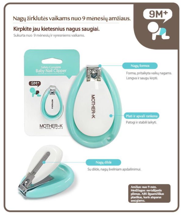 Mother-K Nail Clipper for Infant, from 9 months