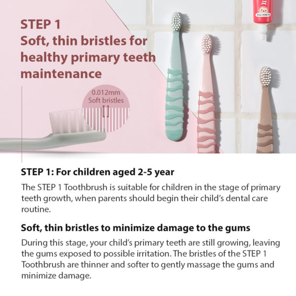 K-MOM Kids Toothbrush I step (from 2 till 5 years)