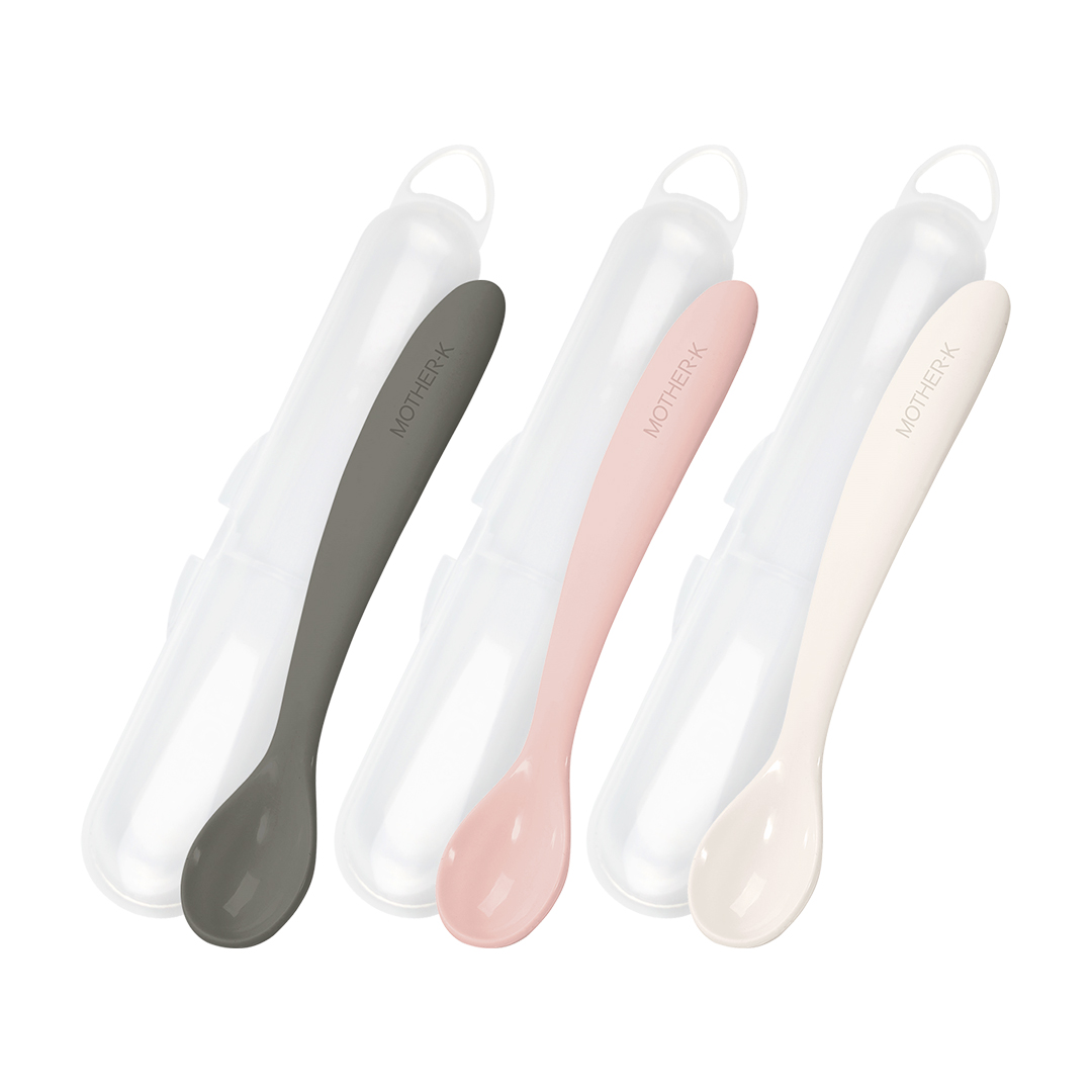 Mother-K silicone spoon, with case, +6m.