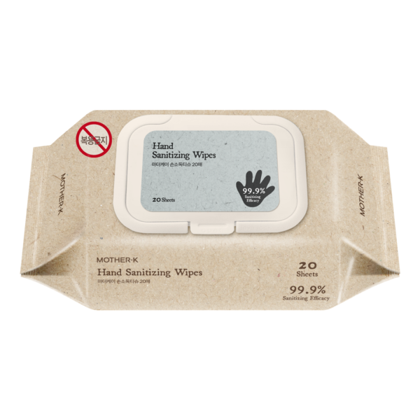 Mother-K antibacterial hand cleaning wipes, 20 pcs.