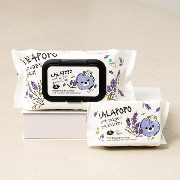 K-MOM Lalapopo organic wet wipes PREMIUM (20 pcs.)