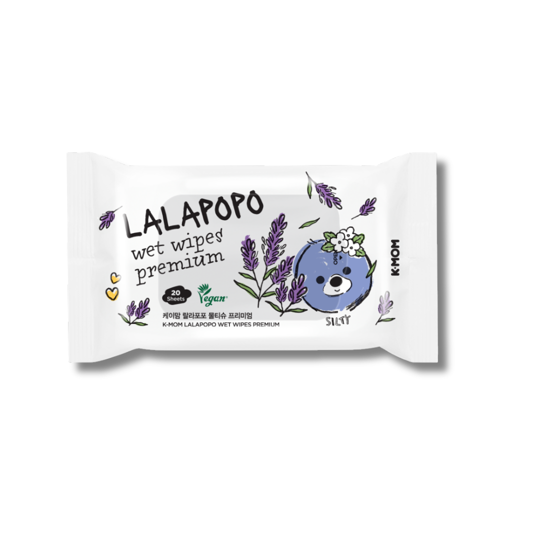 K-MOM Lalapopo organic wet wipes PREMIUM (20 pcs.)